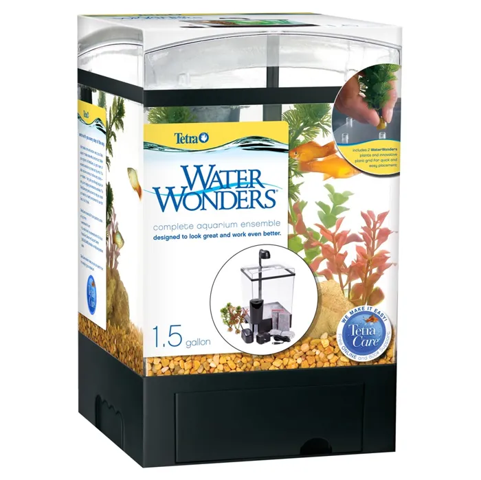 Tetra 1.5 Gallon Aquarium Kit - Black