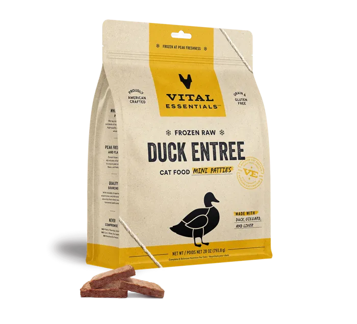 VE Frozen CAT Duck Mini Patties 28 oz