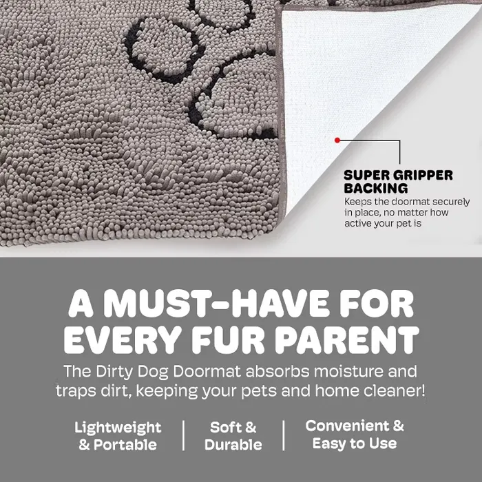 Dog Gone Smart Doormat Runner Mist Grey 60x30