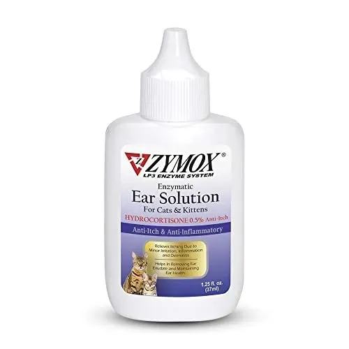 Zymox Cat Ear Solution 1.25 oz bottle front