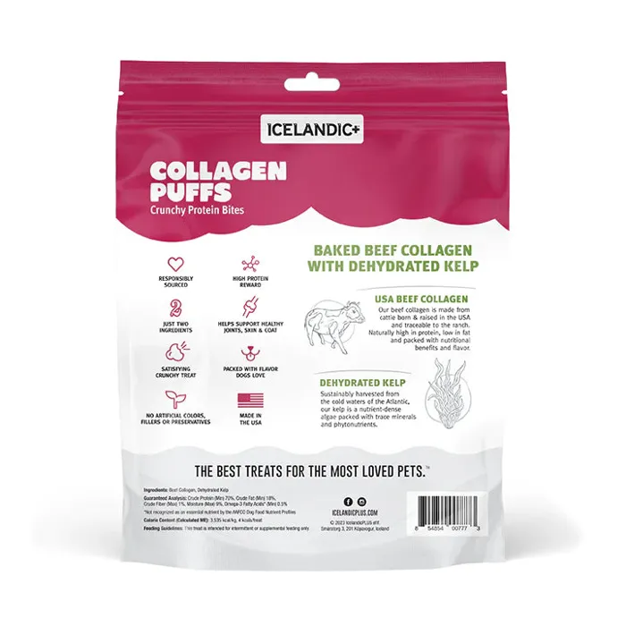Beef Collagen Puffs w/Kelp Lg 2.5-oz