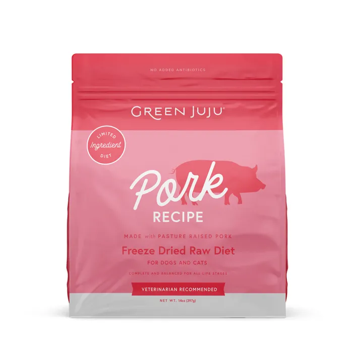 Green Juju Pork Recipe 14 oz front bag