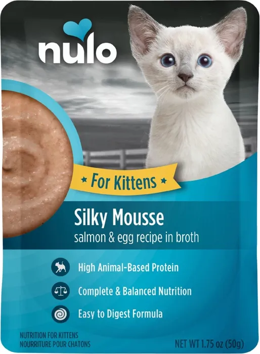 Nulo Silky Mousse Kitten Salmon Egg 1.75 oz front