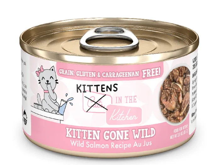 CITK GF Kitten Gone Wild Salmon Can 3-oz