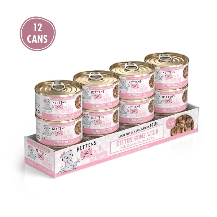 CITK GF Kitten Gone Wild Salmon Can 3-oz