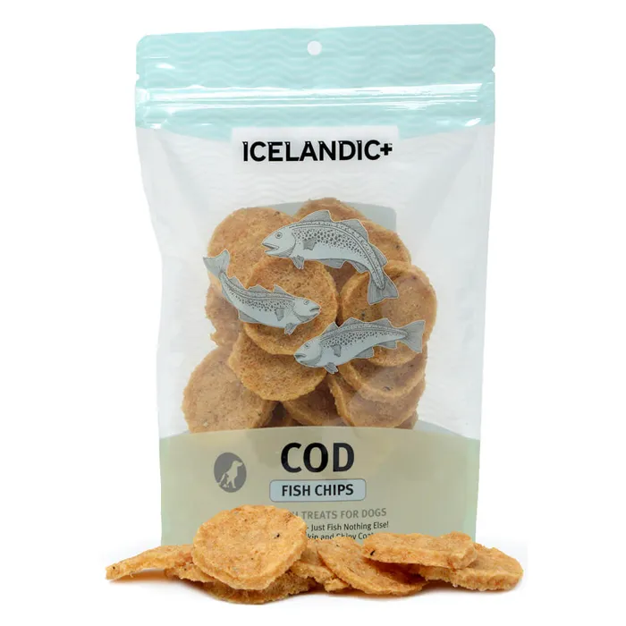 Icelandic Plus Dog Treat - Cod Fish Chips - 2.5-oz