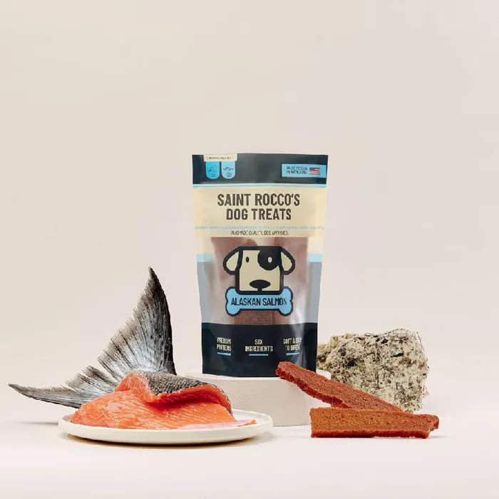 Saint Rocco's Salmon Jerky Treats 16 oz