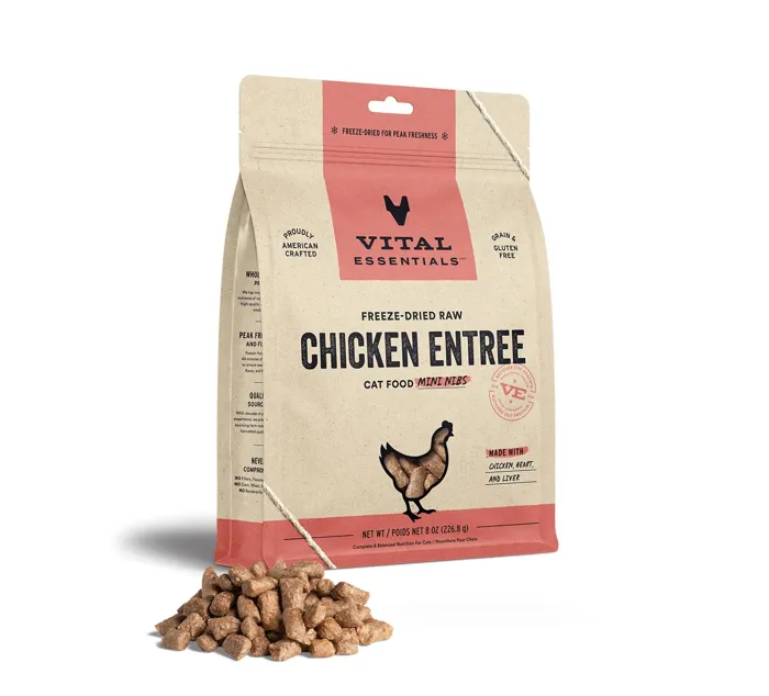VE FD Cat Chicken Mini Nibs 8 oz