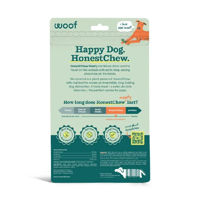 Woof HonestChew Meaty Ygnawt Large