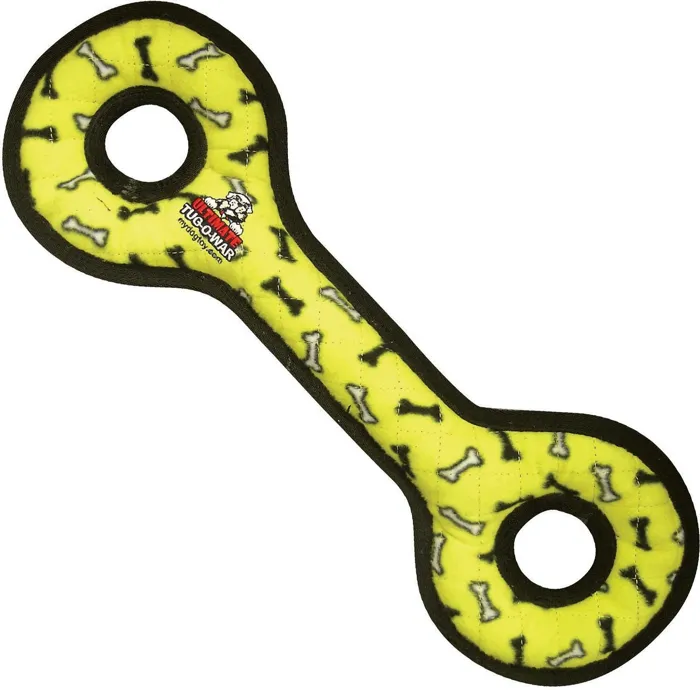 Ultimate Tug-o-war Yellow Bone Dog Toy Medium