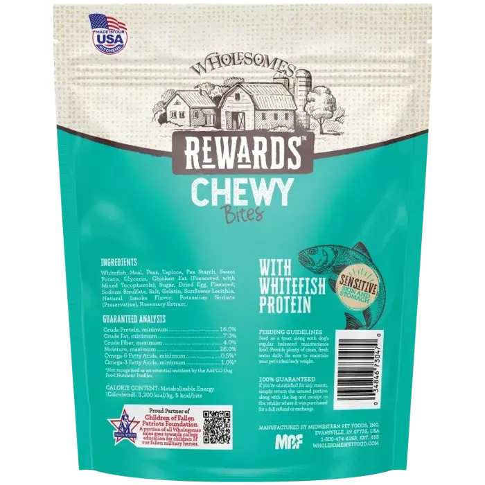 Wholesomes Rewards Chewy Sticks Whitefish 25 oz