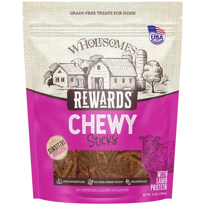 Wholesomes Chewy Mini Lamb Stick 7 oz