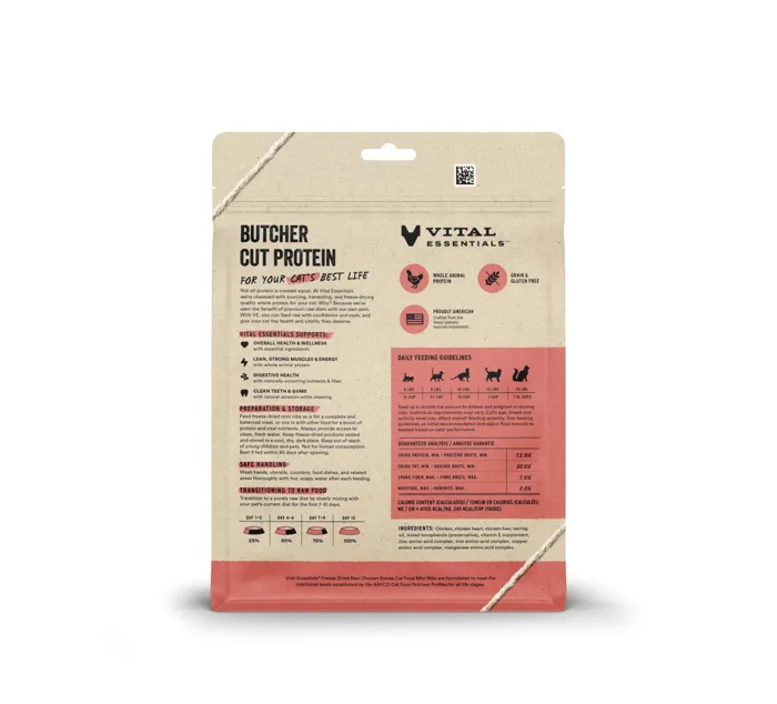 VE FD Cat Chicken Mini Nibs 8 oz