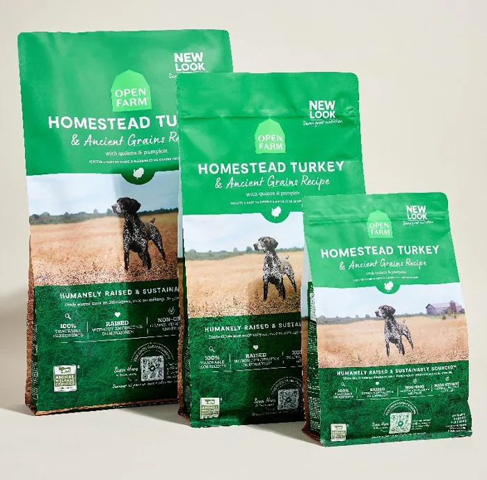 Open Farm Homestead Turkey Ancient Grains size assortment