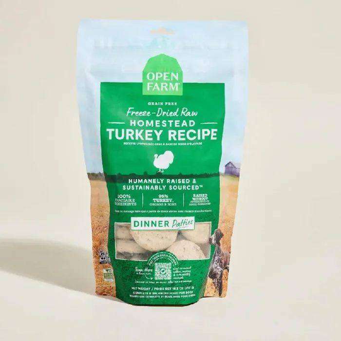 OF Dog FD Patties Turkey 17.5 oz  4=cs