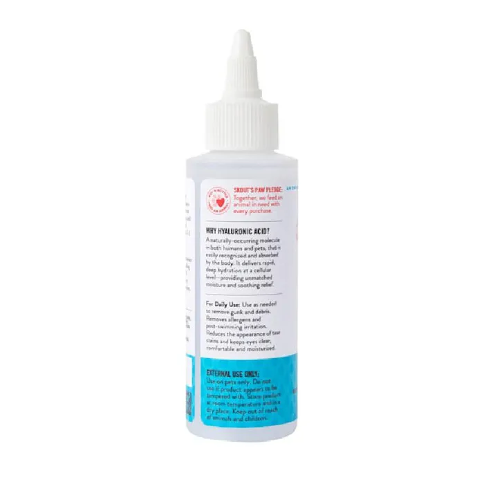 Skout's Honor HydroClear Eye Wash 4 oz back label