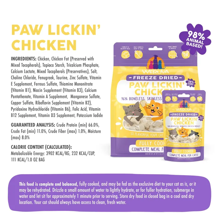 Weruva Cat FD Paw Lickin Chicken 1 oz