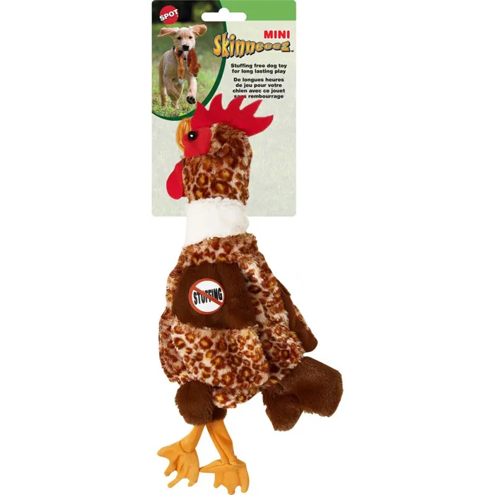 Spot Mini Skinneeez Barnyard Chkn Dog Toy Chicken