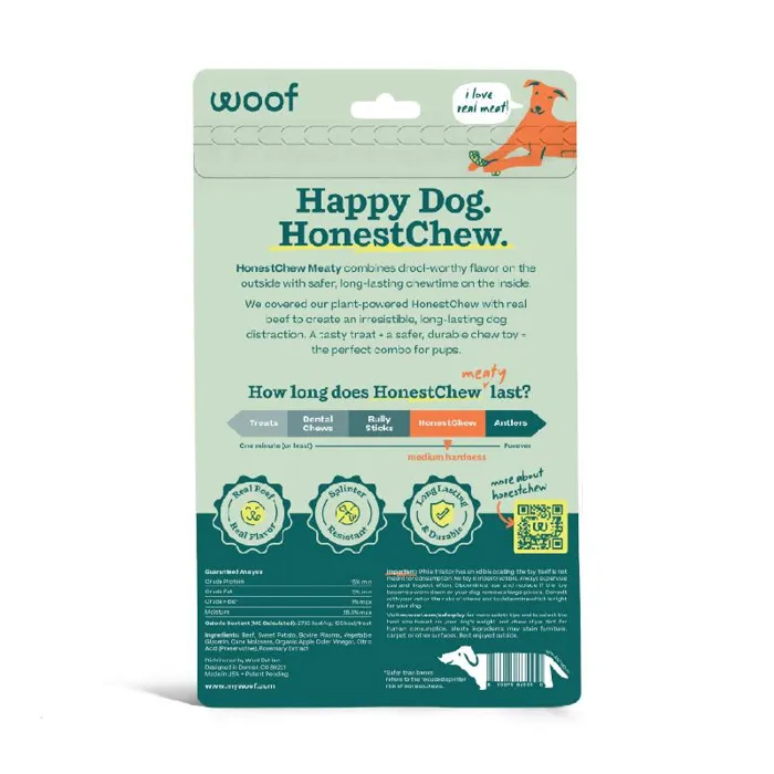 Woof HonestChew Meaty Ygnawt Medium