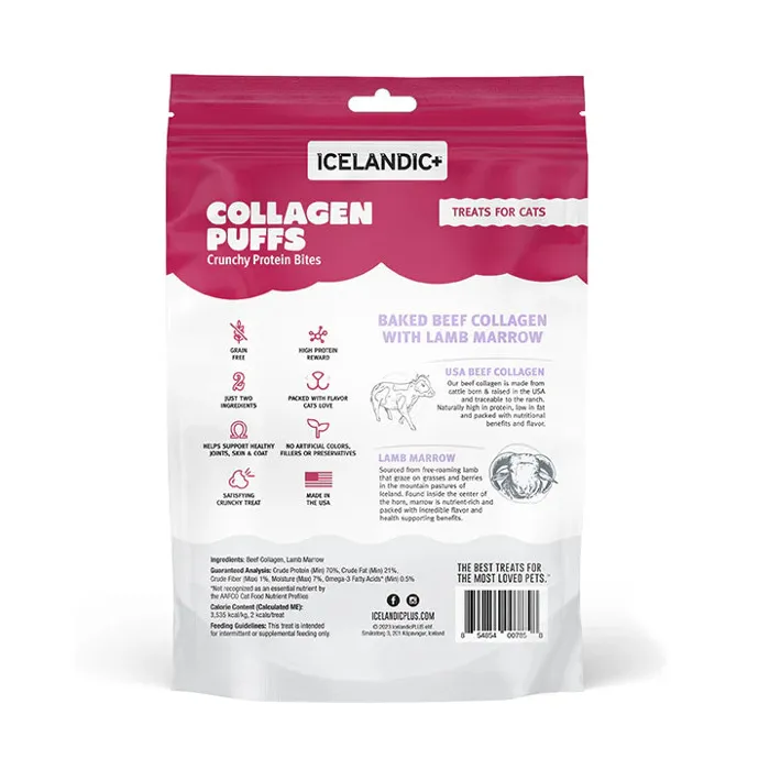 Icelandic+ Cat Collagen Puffs w/ Marrow .5oz