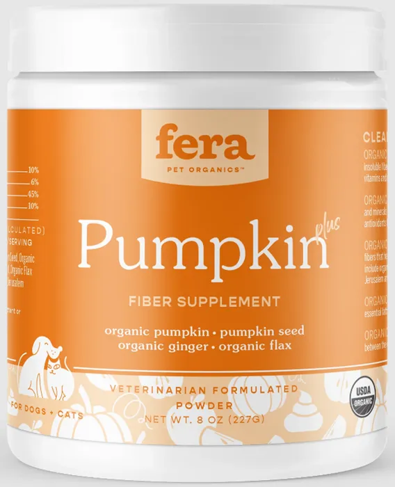 Fera Pet Organics Pumpkin Plusgut Powder 90-ct