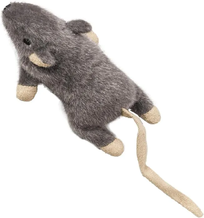 Flat Mouse W/catnip Cat Toy Assorted 5.5in