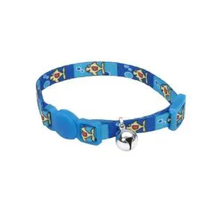 Adjustable Breakaway Kitten Collar - Fish With Bub