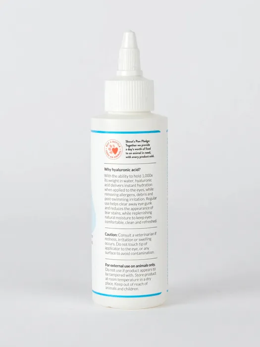 Skout's Honor HydroClear Eye Wash 4 oz back bottle