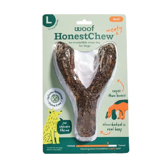 Woof HonestChew Meaty Ygnawt Large
