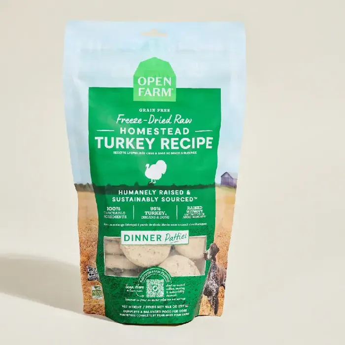 OF Dog FD Patties Turkey 17.5 oz  4=cs
