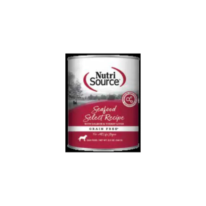 Nutrisource Dog Seafood Select Gf Can 12.3oz 12/cs
