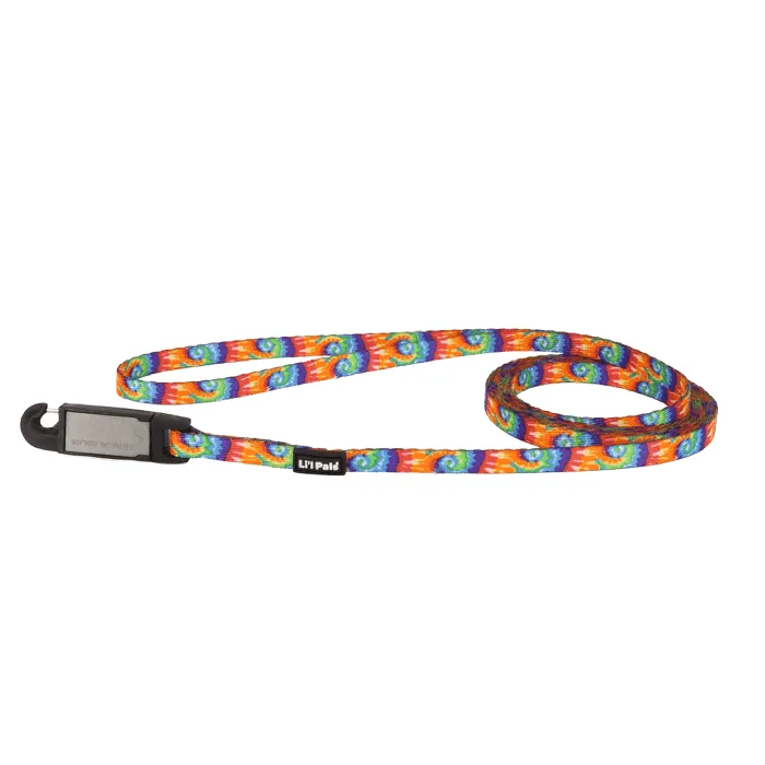 Coastal Li’l Pals Bright Tie Dye leash, 3/8 inch x 6 foot