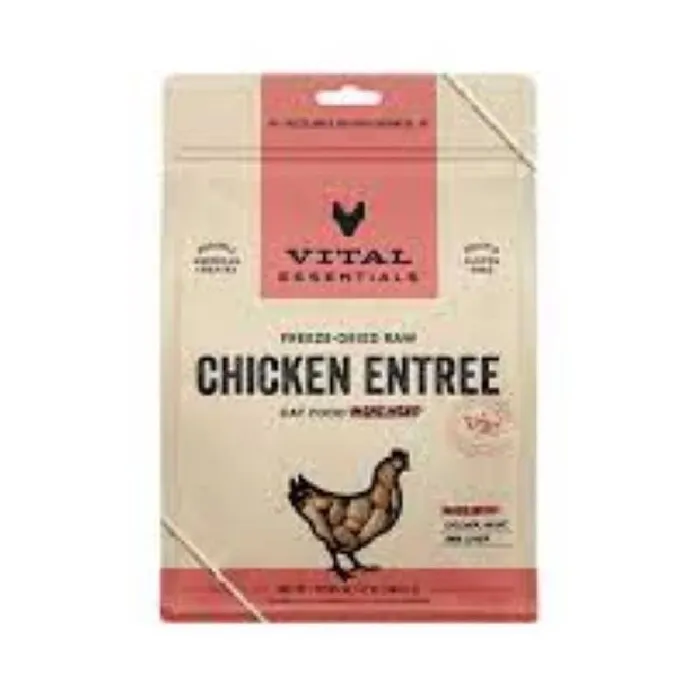 Freeze-dried Raw Chkn Entree Cat Food Mini Nibs -