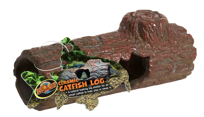 Zoo Med Sinking Ceramic Catfish Log