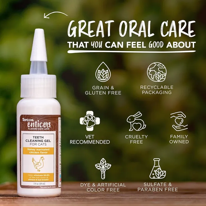 Cat Enticers Dental Gel Chicken 2-oz