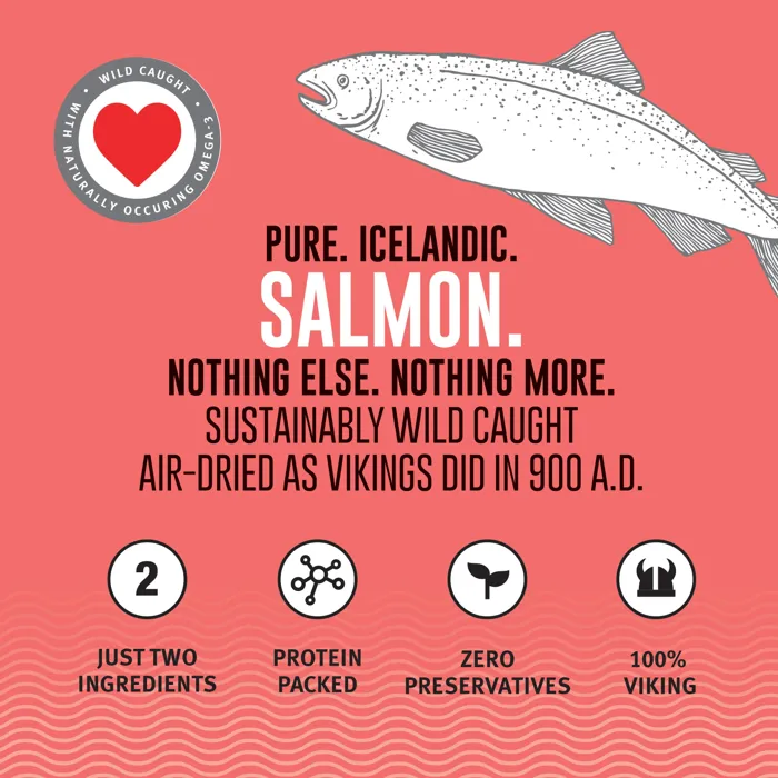 Icelandic+ Dog Treat Salmon Fish Chips Small Dog 2.5oz Bag