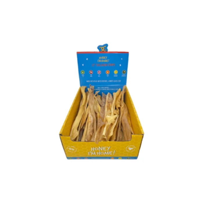 Hih Honey Coated Buffalo Chews Headskin Strips 12"