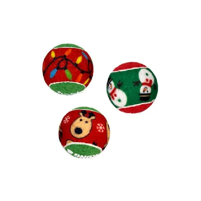Kong Squeakair Balls 6 pk Sm Holiday