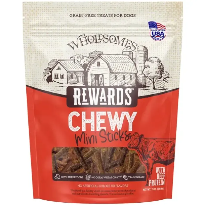 Wholesomes Chewy Mini Beef Stick 7 oz