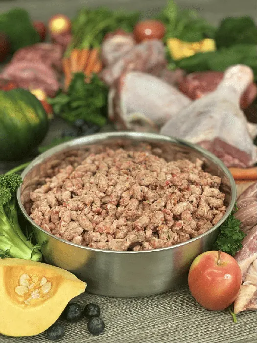 Raw Frozen Rabbit & Produce Rox 3-lbs