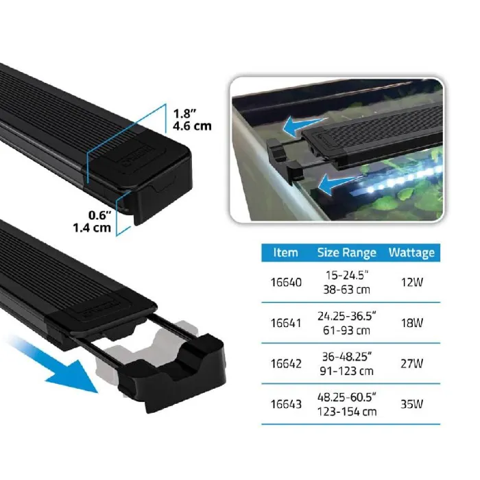 Fluval Aquasky 3.0, Led, 35w, 48-60”