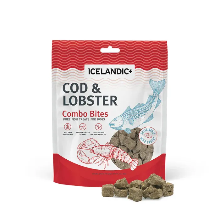 Icelandic Plus Dog Combo Bites Cod Lobster 3.52-oz