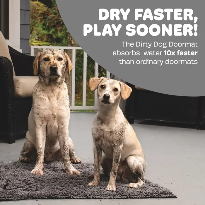Dog Gone Smart Doormat Runner Mist Grey 60x30